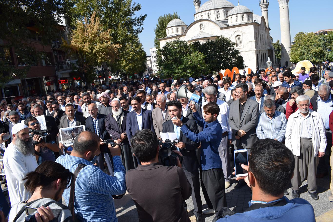 Malatya’da 6-8 Ekim olayları protesto edildi